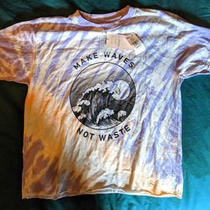 Oversized tye dye crop top